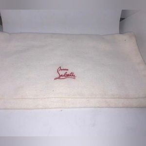 Christian Louboutin White Cotton FoldOver Dustbag